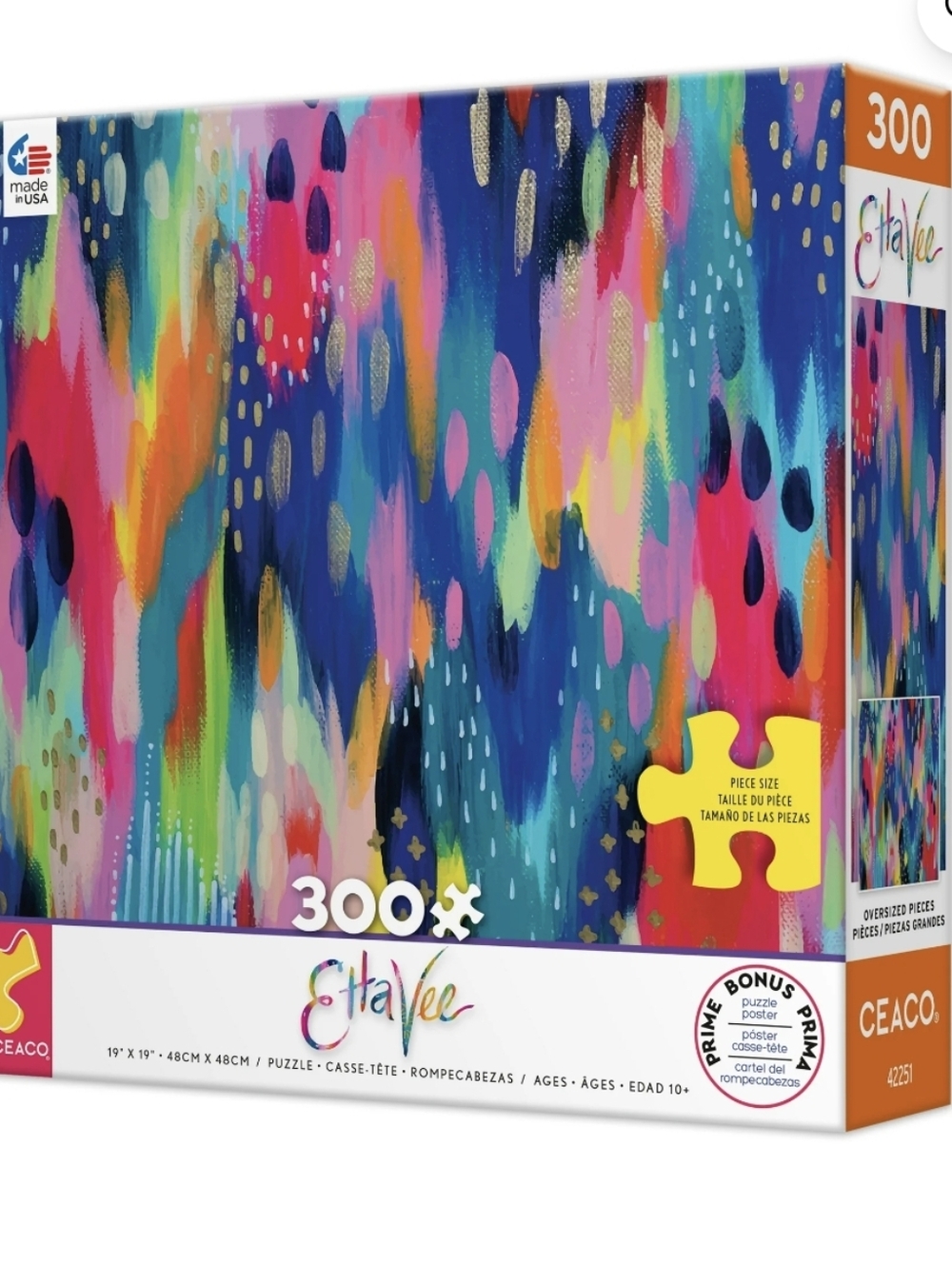 NIB Ceaco 300-Piece Colorful Abstract Art Puzzle